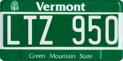 VT license plate LTZ950