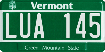 VT license plate LUA145