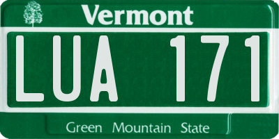 VT license plate LUA171