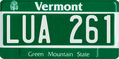 VT license plate LUA261