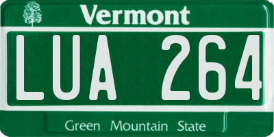 VT license plate LUA264