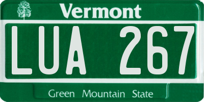 VT license plate LUA267