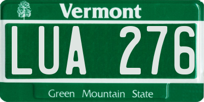 VT license plate LUA276