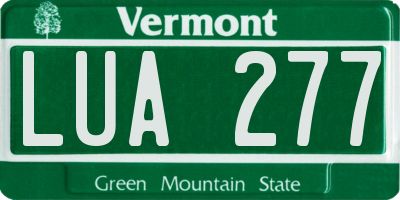 VT license plate LUA277