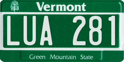 VT license plate LUA281