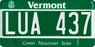 VT license plate LUA437