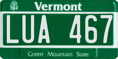 VT license plate LUA467