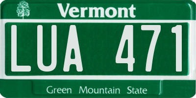 VT license plate LUA471