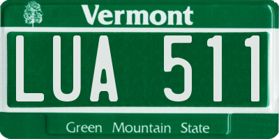 VT license plate LUA511