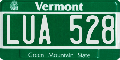 VT license plate LUA528