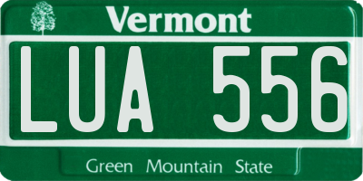 VT license plate LUA556