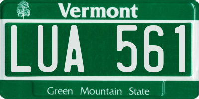 VT license plate LUA561