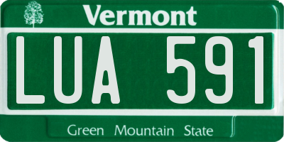 VT license plate LUA591
