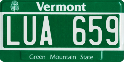 VT license plate LUA659