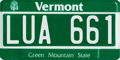 VT license plate LUA661