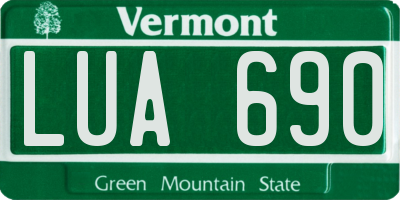 VT license plate LUA690