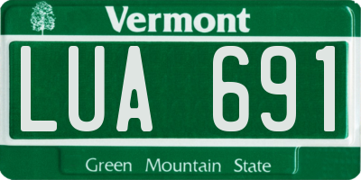 VT license plate LUA691