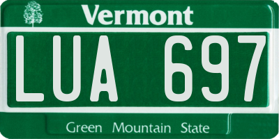 VT license plate LUA697