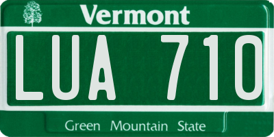 VT license plate LUA710