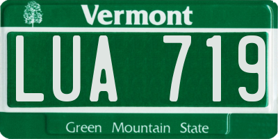 VT license plate LUA719