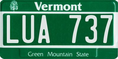 VT license plate LUA737