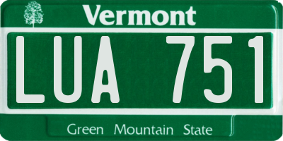 VT license plate LUA751
