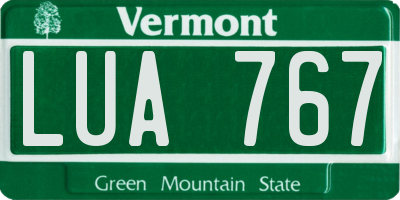 VT license plate LUA767