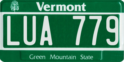VT license plate LUA779