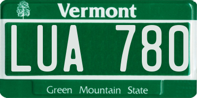 VT license plate LUA780