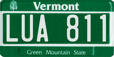 VT license plate LUA811