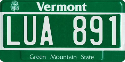 VT license plate LUA891