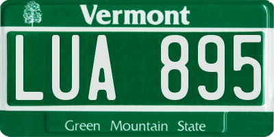 VT license plate LUA895