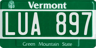 VT license plate LUA897
