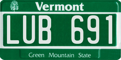 VT license plate LUB691