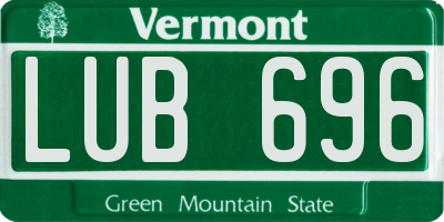 VT license plate LUB696