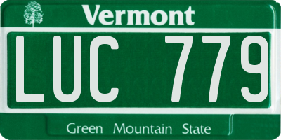 VT license plate LUC779