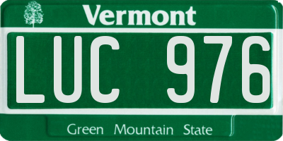 VT license plate LUC976