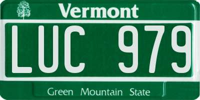 VT license plate LUC979