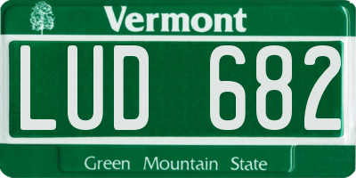VT license plate LUD682