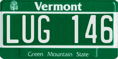 VT license plate LUG146