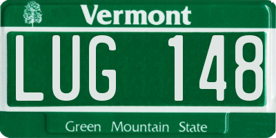 VT license plate LUG148