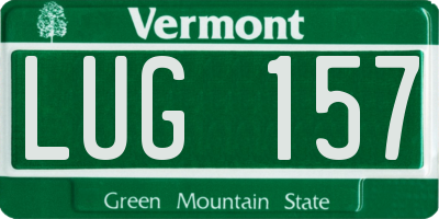 VT license plate LUG157