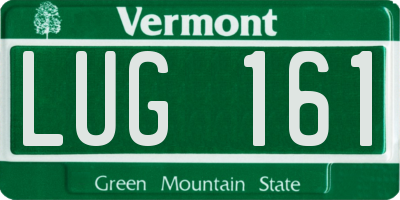 VT license plate LUG161