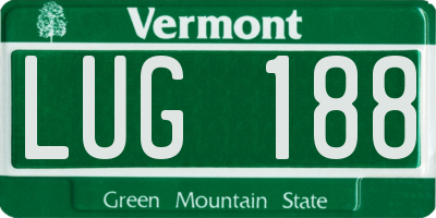 VT license plate LUG188