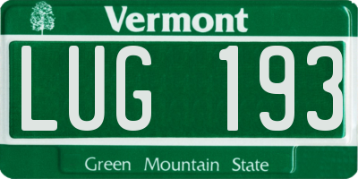 VT license plate LUG193