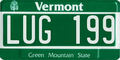 VT license plate LUG199