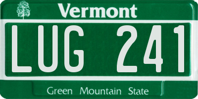VT license plate LUG241