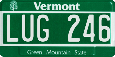 VT license plate LUG246