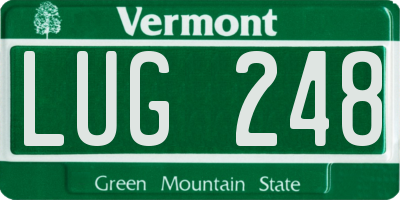 VT license plate LUG248
