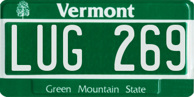 VT license plate LUG269